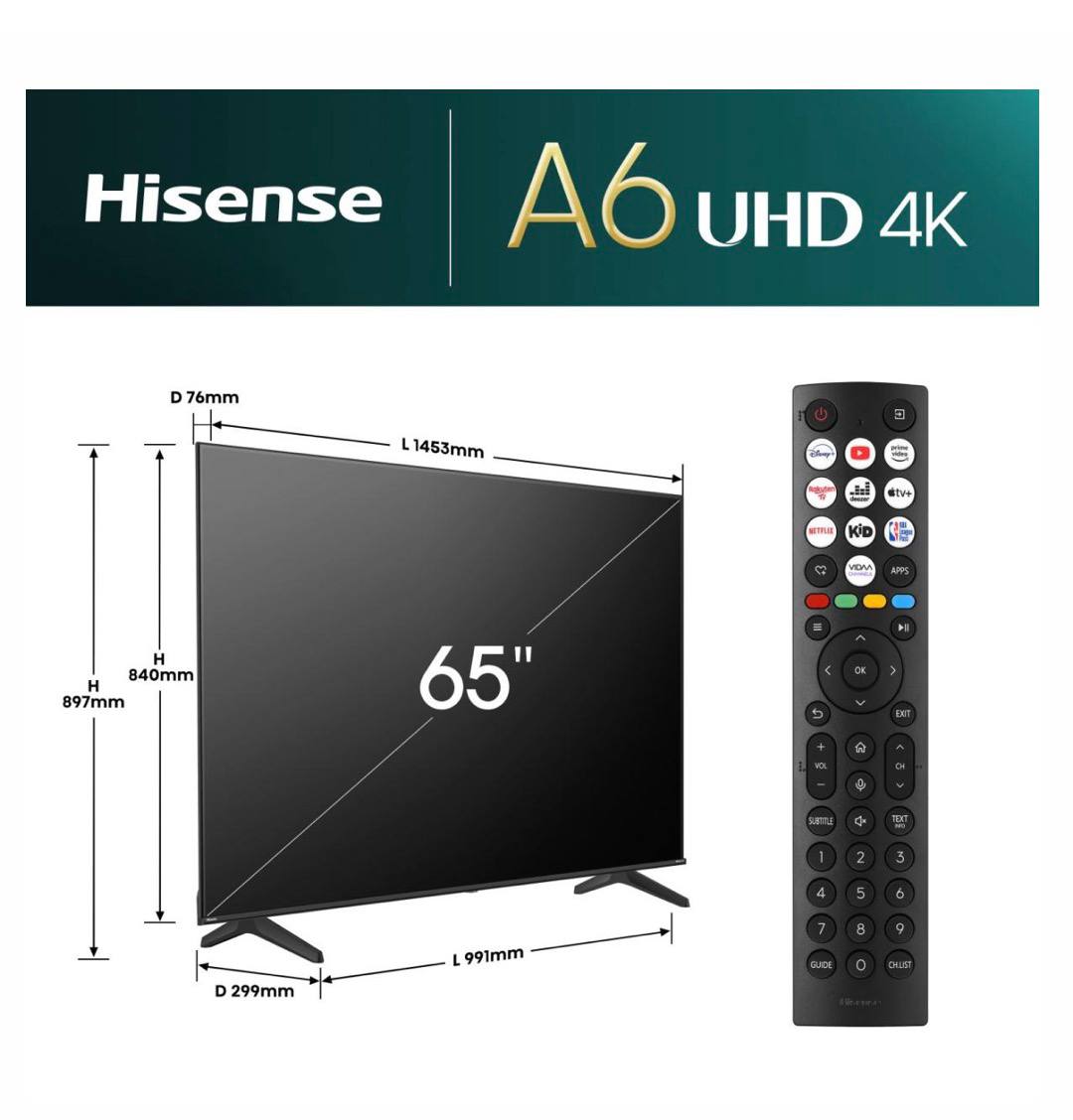 Телевізор 65' дюймів Hisense 65U7Q  - фото 2